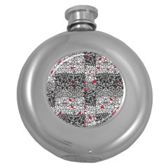 Sribble Plaid Round Hip Flask (5 Oz) by Amaryn4rt