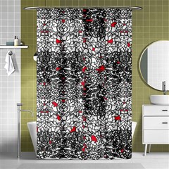 Sribble Plaid Shower Curtain 48  X 72  (small)  by Amaryn4rt