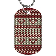 Stitched Seamless Pattern With Silhouette Of Heart Dog Tag (one Side) by Amaryn4rt