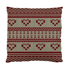 Stitched Seamless Pattern With Silhouette Of Heart Standard Cushion Case (two Sides) by Amaryn4rt