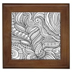 Zentangle Art Patterns Framed Tiles by Amaryn4rt