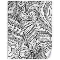 Zentangle Art Patterns Canvas 18  X 24   by Amaryn4rt