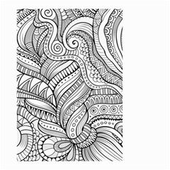 Zentangle Art Patterns Small Garden Flag (two Sides) by Amaryn4rt