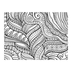 Zentangle Art Patterns Double Sided Flano Blanket (mini)  by Amaryn4rt