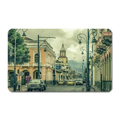 Historic Center Urban Scene At Riobamba City, Ecuador Magnet (rectangular) by dflcprints