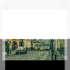 Historic Center Urban Scene At Riobamba City, Ecuador Rectangular Jigsaw Puzzl