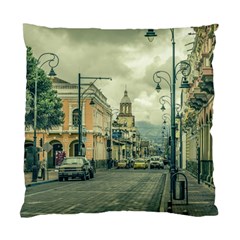 Historic Center Urban Scene At Riobamba City, Ecuador Standard Cushion Case (two Sides) by dflcprints