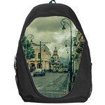 Historic Center Urban Scene At Riobamba City, Ecuador Backpack Bag Front