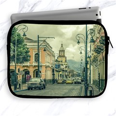 Historic Center Urban Scene At Riobamba City, Ecuador Apple Ipad 2/3/4 Zipper Cases by dflcprints