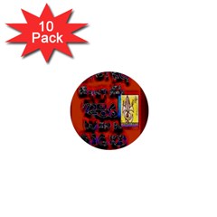 Big Red Sun Walin 72 1  Mini Buttons (10 Pack)  by MRTACPANS