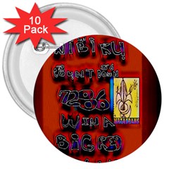 BIG RED SUN WALIN 72 3  Buttons (10 pack) 