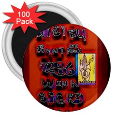 Big Red Sun Walin 72 3  Magnets (100 Pack) by MRTACPANS