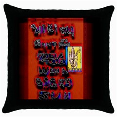 BIG RED SUN WALIN 72 Throw Pillow Case (Black)