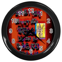 BIG RED SUN WALIN 72 Wall Clocks (Black)