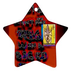 Big Red Sun Walin 72 Star Ornament (two Sides) by MRTACPANS