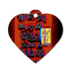 BIG RED SUN WALIN 72 Dog Tag Heart (One Side)