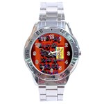 BIG RED SUN WALIN 72 Stainless Steel Analogue Watch Front