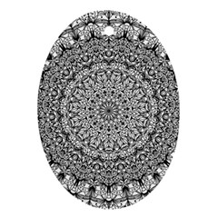 Mandala Boho Inspired Hippy Hippie Design Ornament (oval)