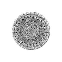 Mandala Boho Inspired Hippy Hippie Design Magnet 3  (round) by CraftyLittleNodes