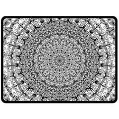 Mandala Boho Inspired Hippy Hippie Design Fleece Blanket (large)  by CraftyLittleNodes