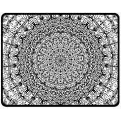 Mandala Boho Inspired Hippy Hippie Design Fleece Blanket (medium)  by CraftyLittleNodes