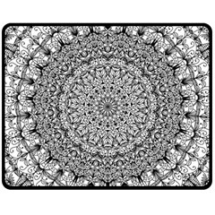 Mandala Boho Inspired Hippy Hippie Design Double Sided Fleece Blanket (medium)  by CraftyLittleNodes