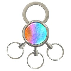 Abstract Color Pattern Textures Colouring 3-ring Key Chains by Simbadda