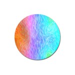 Abstract Color Pattern Textures Colouring Magnet 3  (Round) Front