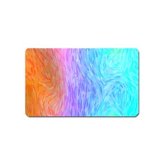 Abstract Color Pattern Textures Colouring Magnet (name Card) by Simbadda