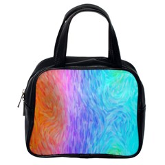 Abstract Color Pattern Textures Colouring Classic Handbags (one Side) by Simbadda