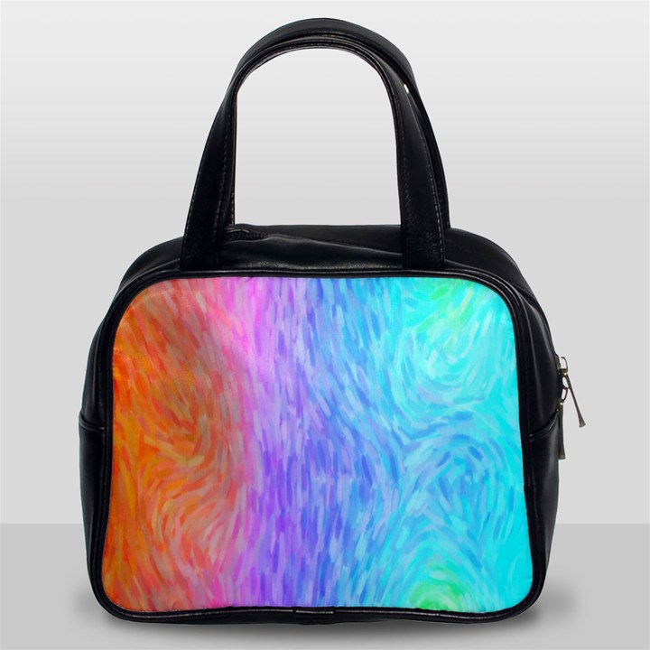 Abstract Color Pattern Textures Colouring Classic Handbags (2 Sides)