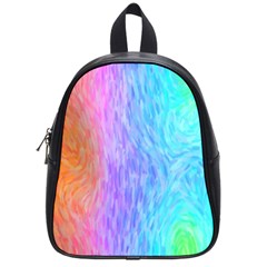 Abstract Color Pattern Textures Colouring School Bags (small) 