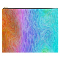 Abstract Color Pattern Textures Colouring Cosmetic Bag (xxxl)  by Simbadda