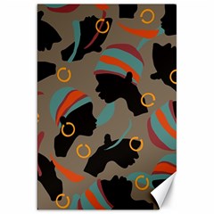 African Women Ethnic Pattern Canvas 20  X 30  