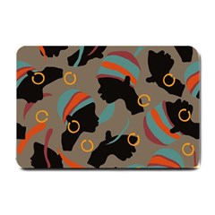 African Women Ethnic Pattern Small Doormat  by Simbadda