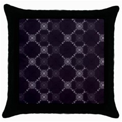 Abstract Seamless Pattern Throw Pillow Case (black) by Simbadda