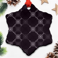 Abstract Seamless Pattern Snowflake Ornament (two Sides)