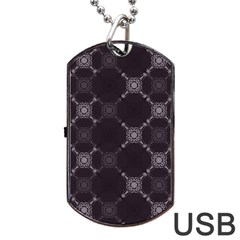 Abstract Seamless Pattern Dog Tag Usb Flash (one Side)