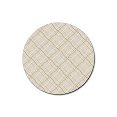 Background Pattern Rubber Coaster (round) 