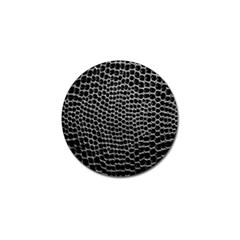 Black White Crocodile Background Golf Ball Marker