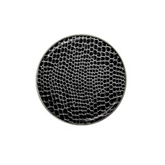 Black White Crocodile Background Hat Clip Ball Marker