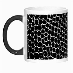 Black White Crocodile Background Morph Mugs