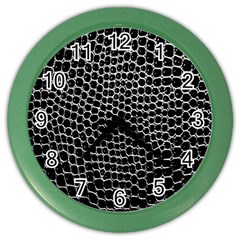 Black White Crocodile Background Color Wall Clocks