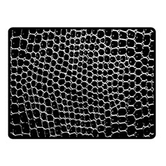 Black White Crocodile Background Fleece Blanket (Small)