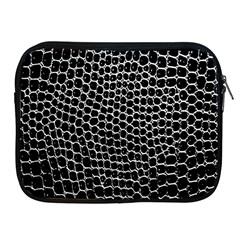 Black White Crocodile Background Apple iPad 2/3/4 Zipper Cases