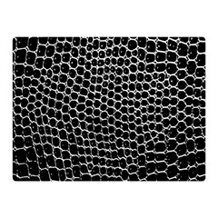 Black White Crocodile Background Double Sided Flano Blanket (Mini) 