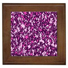 Chic Camouflage Colorful Background Framed Tiles by Simbadda