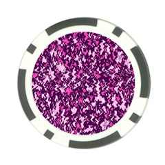 Chic Camouflage Colorful Background Poker Chip Card Guard by Simbadda