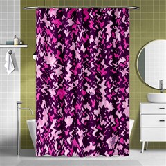 Chic Camouflage Colorful Background Shower Curtain 48  X 72  (small) 