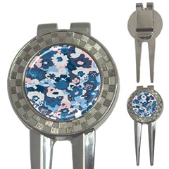 Fabric Wildflower Bluebird 3-in-1 Golf Divots